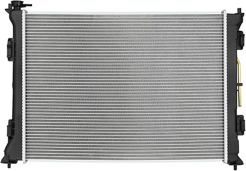 Miniatura 33 de DNA Motoring OEM-RA-2392 Radiador de enfriamiento de aluminio de 1 fila estilo OE compatible con 01-02 Kia Rio 1.5 AT, 25-1/2 pulgadas de ancho x