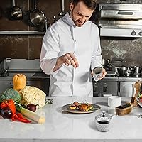 Vista 7 de Tazón de Acero Inoxidable para Azúcar, Frasco para Condimentos de Café, Recipiente para Especias, Olla para Condimentos con Tapa y Cuchara