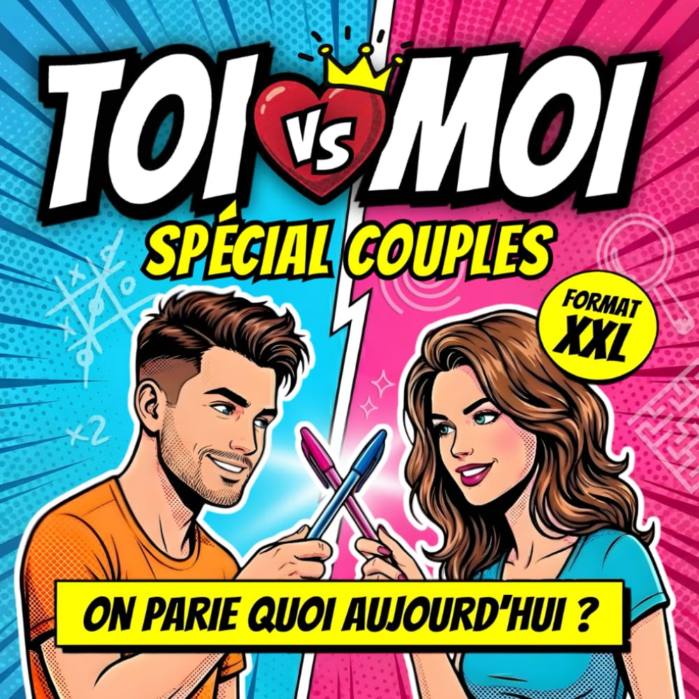 TOI vs MOI spécial COUPLES: Le Livre de Jeux et Défis à Remplir en Amoureux - Quiz, Gages et Duels pour Pimenter le Quotidien - Idée Cadeau Saint Valentin, Anniversaire et Mariage