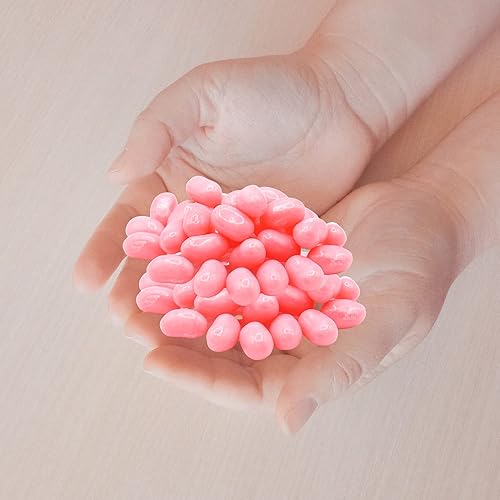 Miniatura 5 de Needzo Jelly Bean Pink Bubble Gum - Gomitas con sabor a chicle, caramelos masticables de tamaño bocado para compartir, recuerdos de fiesta de dulces