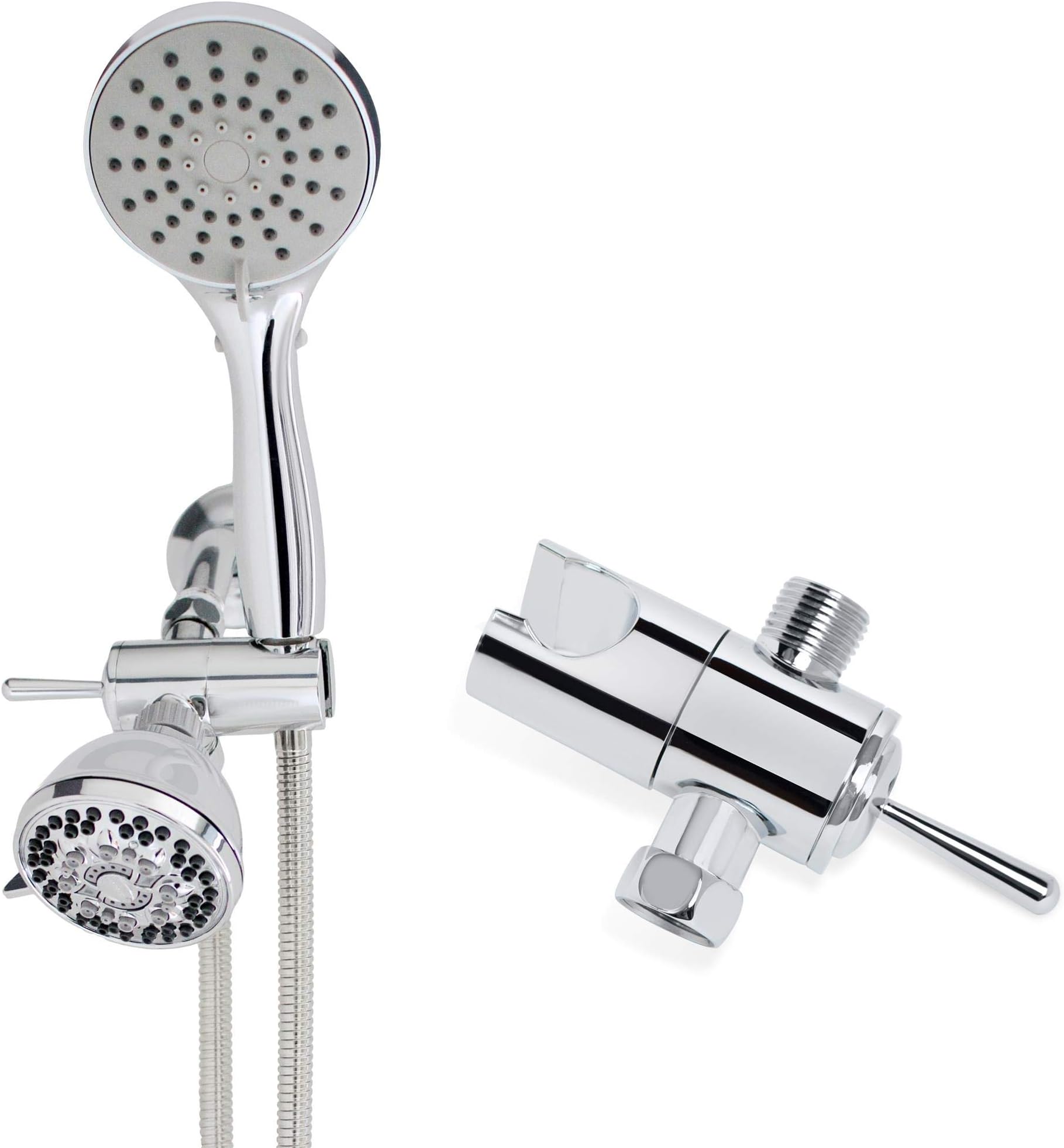 SmarterFresh Shower Sprayer Set - Multi Use Handshower for Adults, Newborn, Disabled, Elderly, Toddler Baby Bath Rinser, Hair Washing with Hand Held Shower Wand, Shower Diverter Valve & Hose