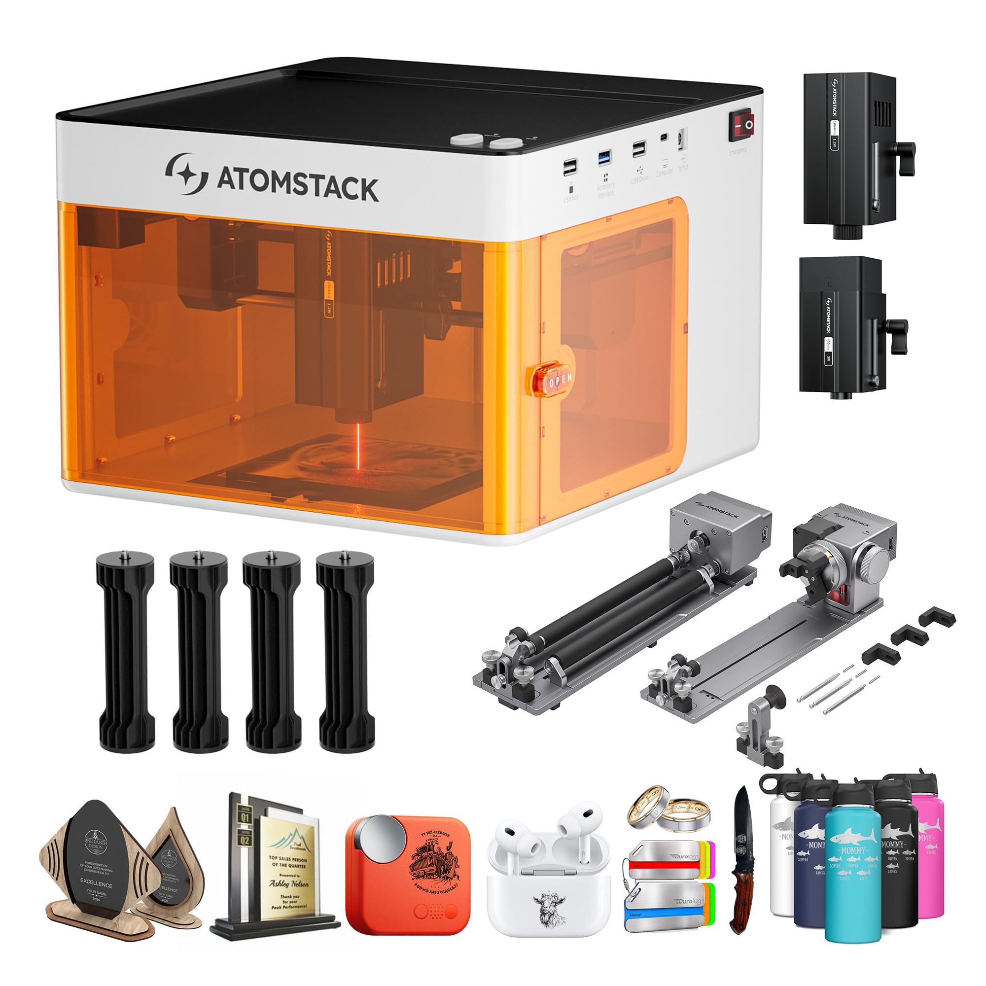 Amazon | ATOMSTACK P1デュアルレーザー 彫刻機 R8 PRO 大面積拡張