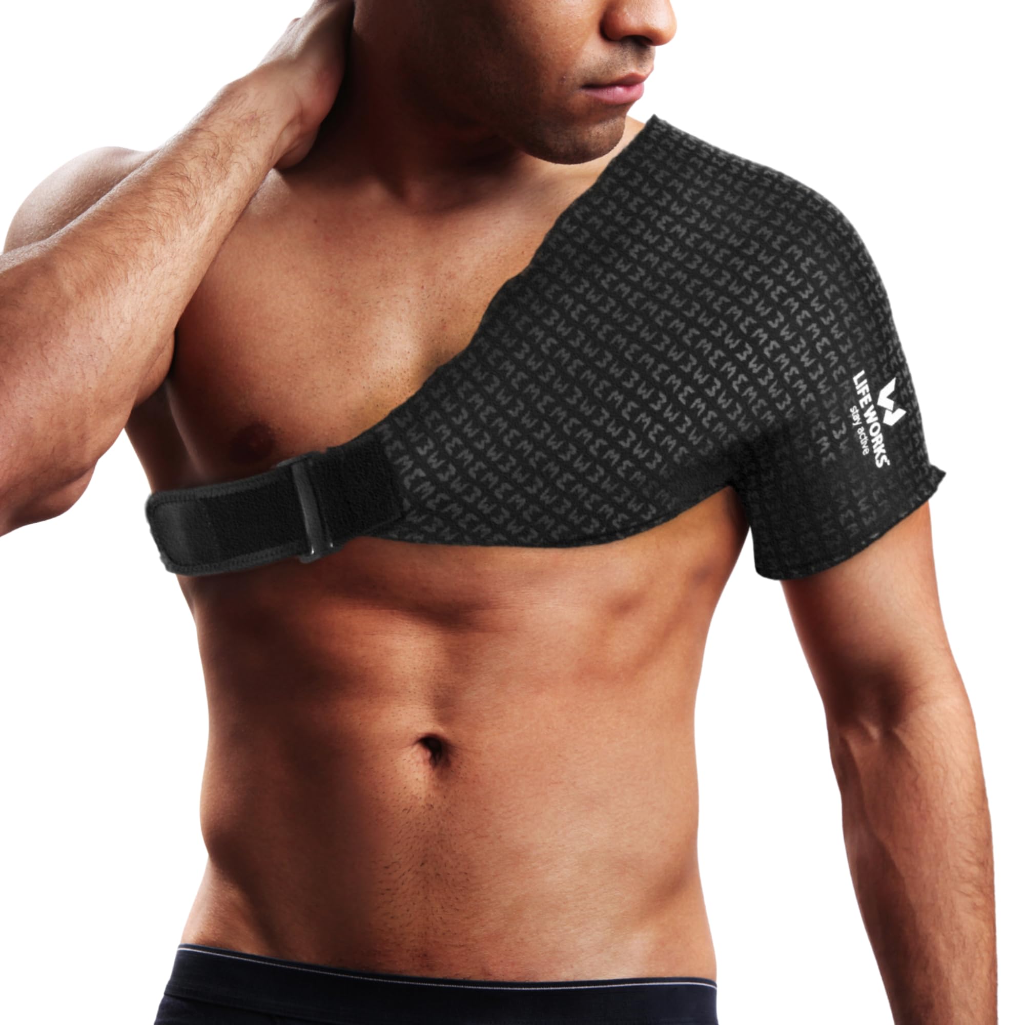 LIFE WORKS Shoulder Ice Gel Pack with Adjustable Strap