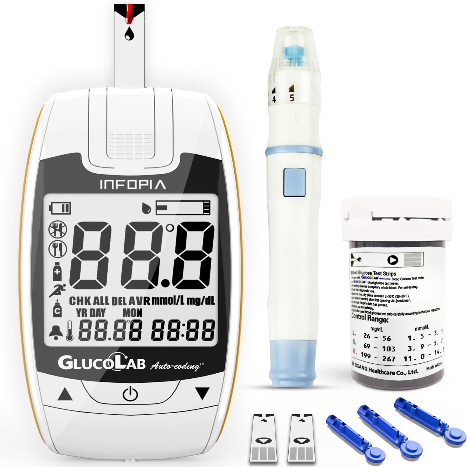 K-Life Gluco lab Fully Automatic Blood Glucose Sugar Testing Machine with 50 Strips (White) (B0C2TZFQMB) Amazon Price History, Amazon Price Tracker