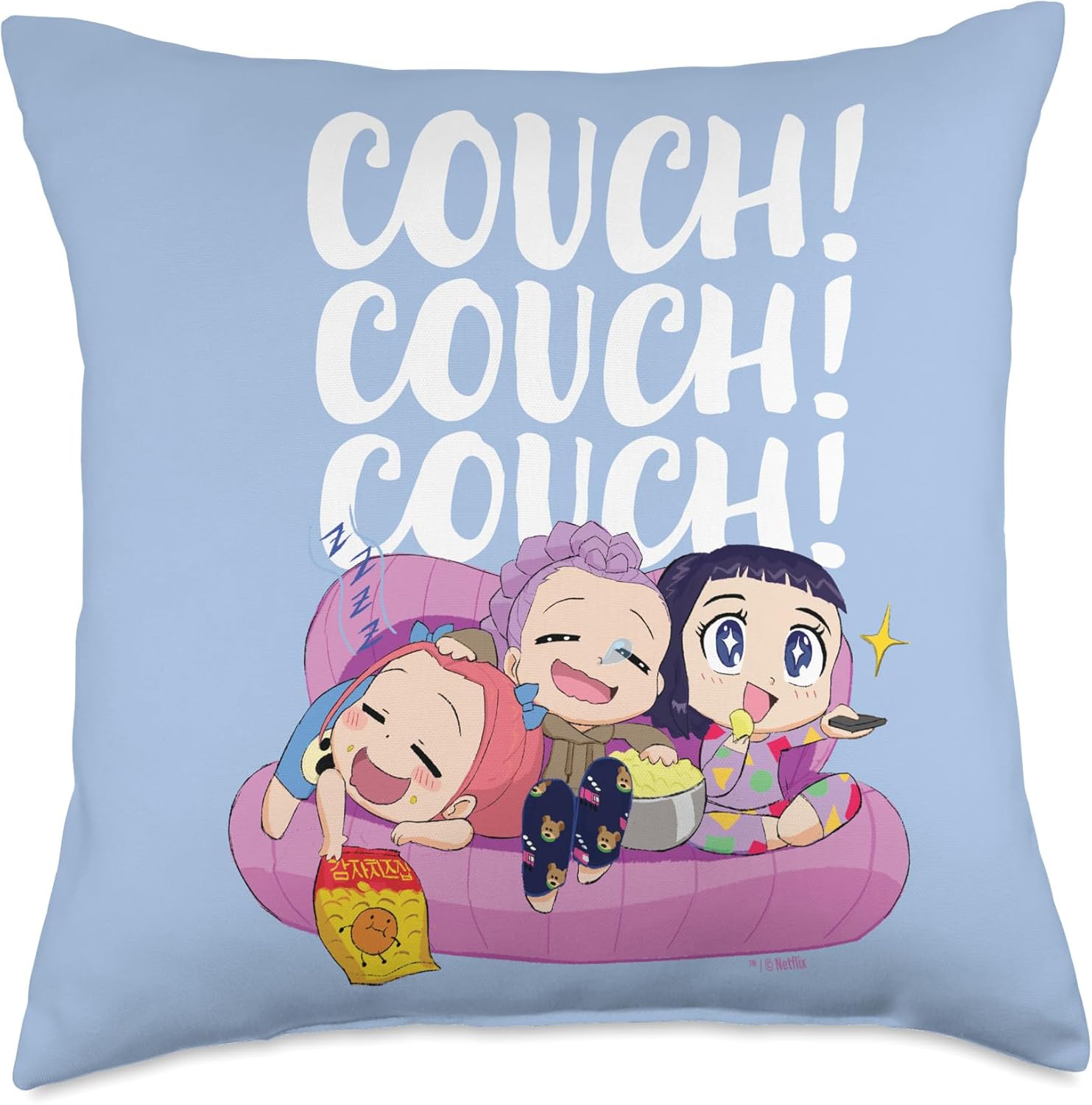 Kpop Demon Hunters Couch! Couch! Couch! Officially Licensed Throw Pillow