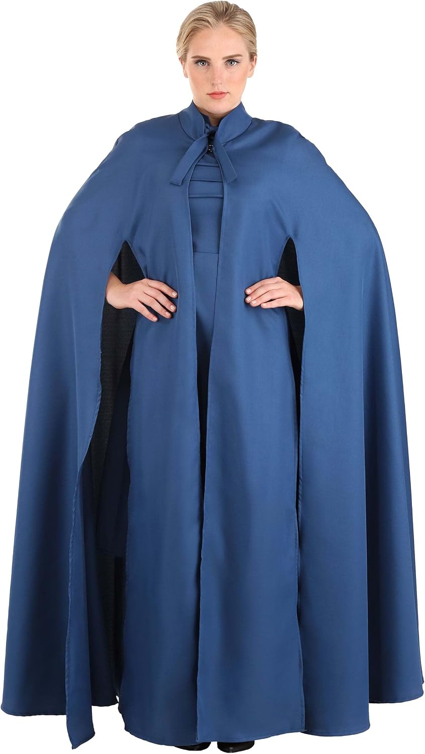 Handmaid's Tale Adult Wives of Gilead Costume Womens, Dark Blue Modest Cloaked Halloween Outfit, Historic Outfit