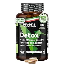 Cardo Mariano, Tarassaco e Carciofo – Detox per Fegato e Intestino – 120 Capsule – 80% Silimarina per la Normale Funzione Epatica – Cardo Mariano Fegato ad Alto Dosaggio – Qualità superiore