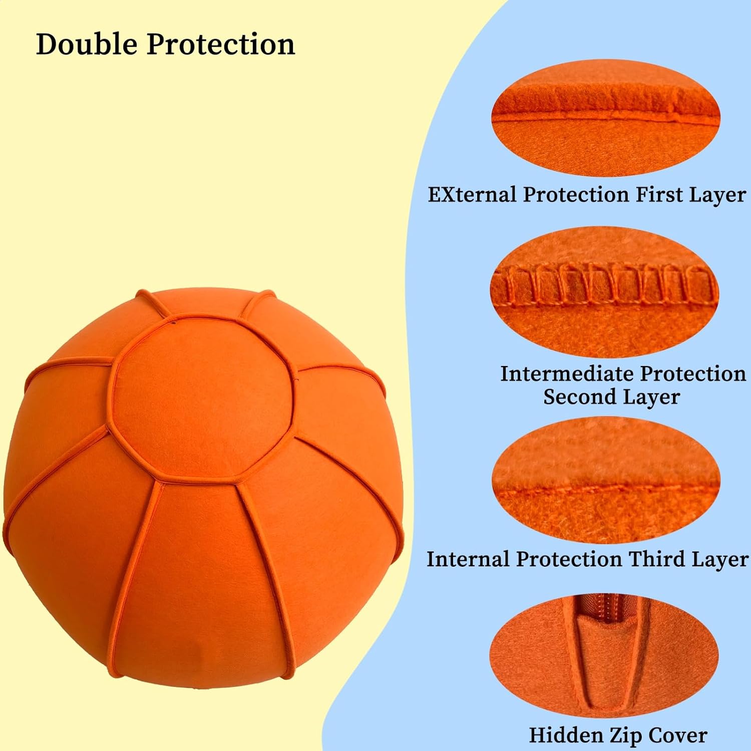 Herding Ball for Dogs, 22 Inch Horse Ball with Cover and Pump, Large Dog Training Toy