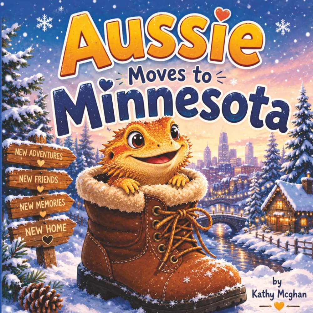 Aussie Moves To Minnesota: A true storie about Aussie a bearded dragon