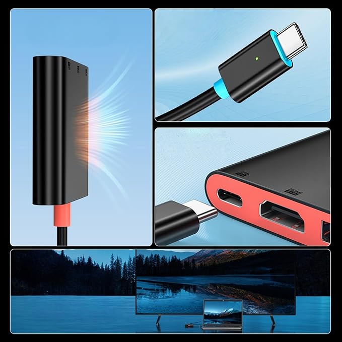 Hub USB Aluminum 4 Puertos 4K 60Hz para Notebook miniatura 4