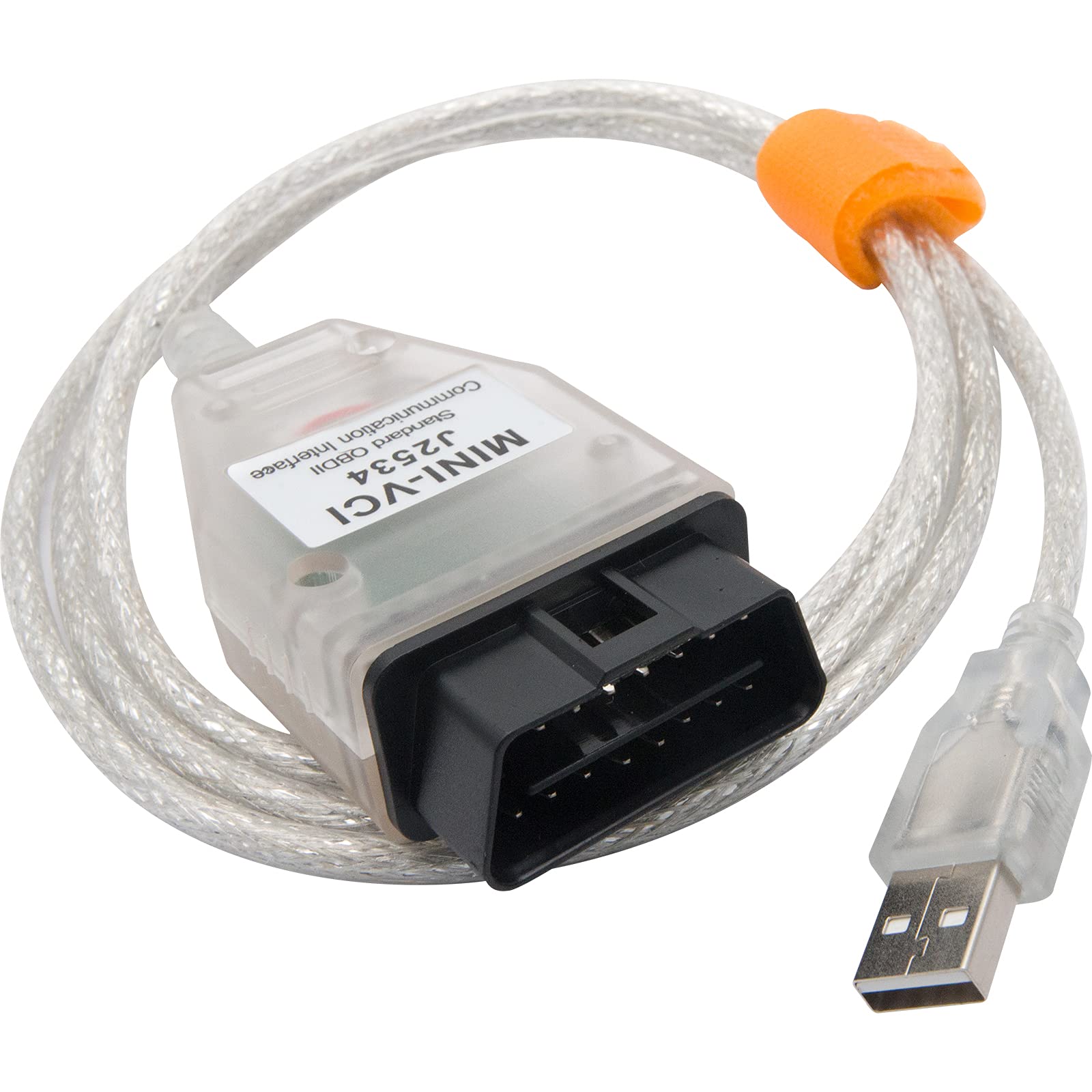 Riloer OBD2 strumento di scansione diagnostica, 1.5M Mini cavo strumento diagnostico cavo scanner Mini VCI 16Pin cavo di interfaccia, per T0Y0TA TIS L-exus T-echstream