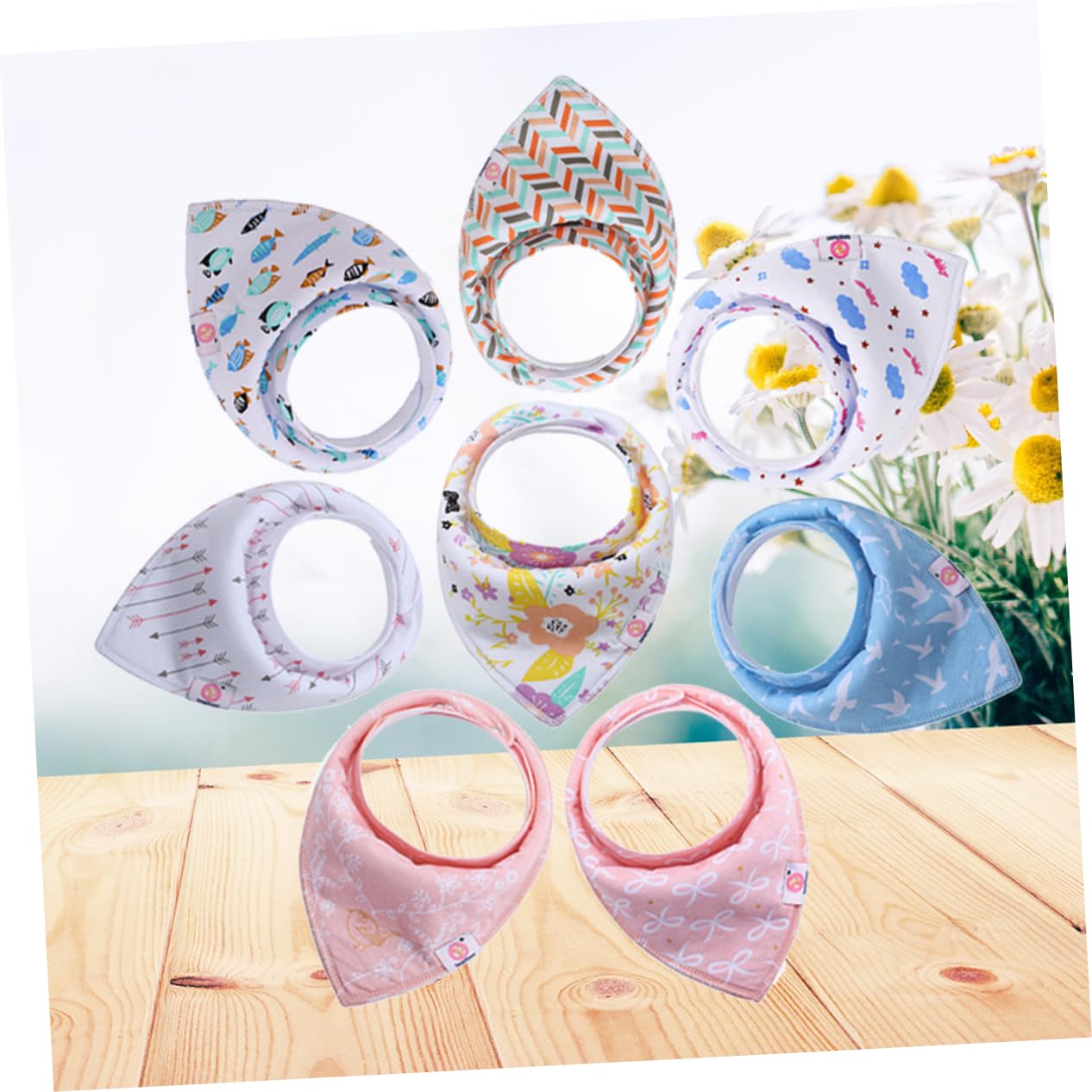 ibasenice 16piezas Baberos Bandana De Algodón Para Bebés Toallas Absorbentes Teething Protección Para Saliva y Comida Unisex Para Recién Nacidos