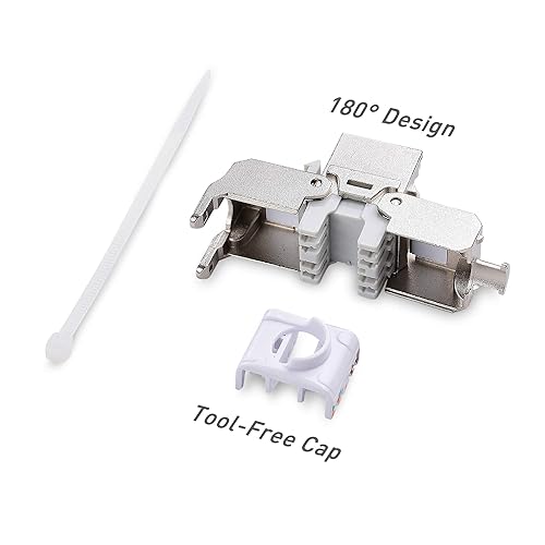 Miniatura 6 de Cable Matters Paquete de 6 conectores Keystone blindados RJ45 con certificación UL con obturador integrado