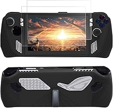 Protective Case for ROG Ally with Kickstand, Protective Shell for ROG Ally Made of Silicone for Anti-slip and Anti-drop, Accessories for ROG Ally Gaming Handheld (Black)
