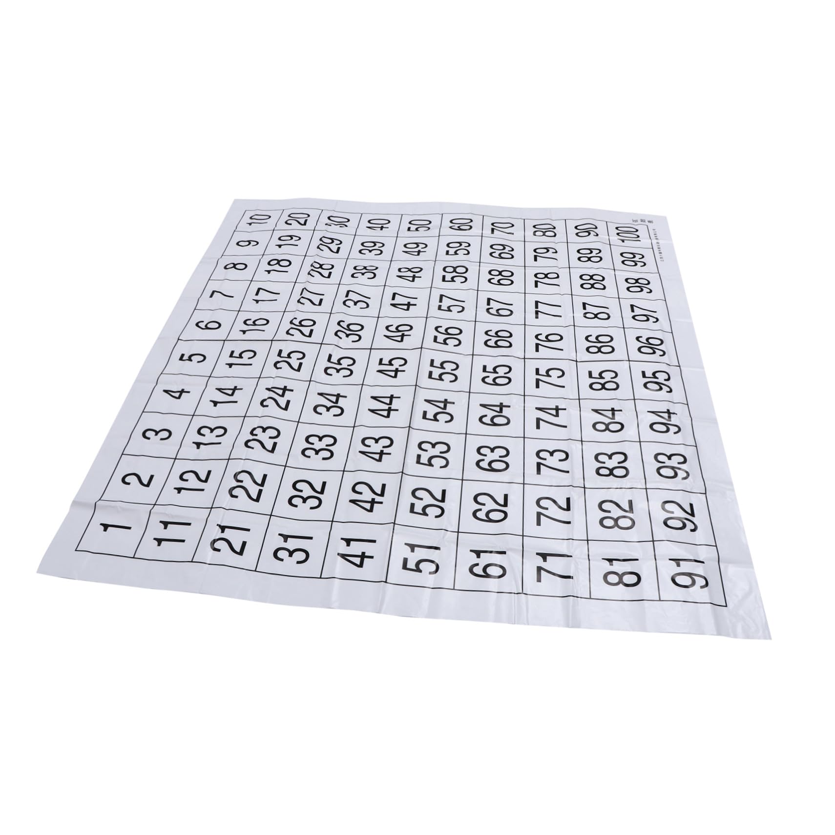 Hemobllo Poster Educativo Numeri da 1 a 100 in Plastica Leggera, Tabella Murale Numeri per Ragazzo Ragazza, Strumento Didattico per Scuola Materna e Apprendimento Precoce