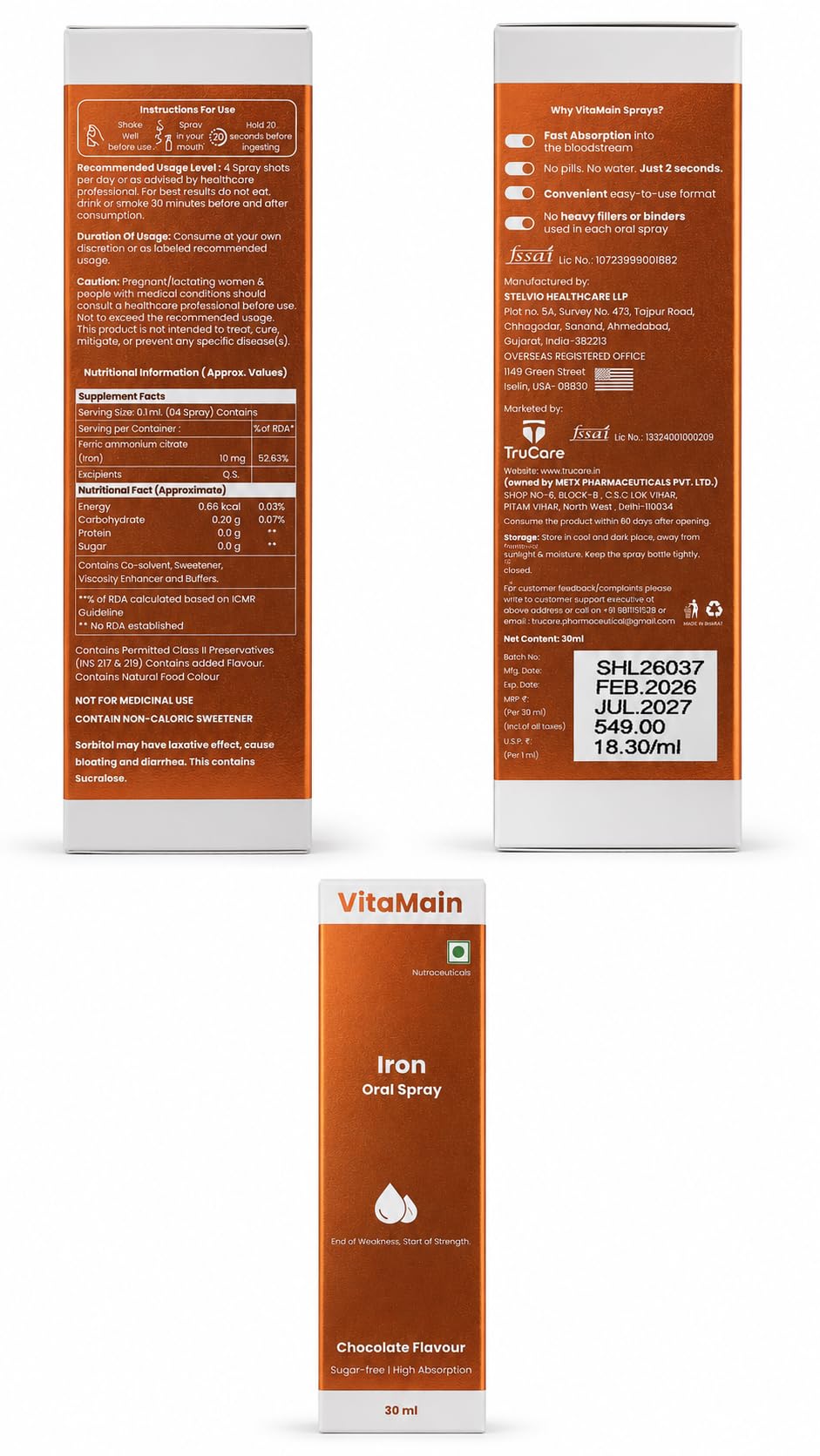 Iron Oral Spray | Daily Iron Support for Energy & Hemoglobin | Gentle on Stomach | Fight Tiredness & Weakness | Fast Absorption | 30 ml — Amazon image 7