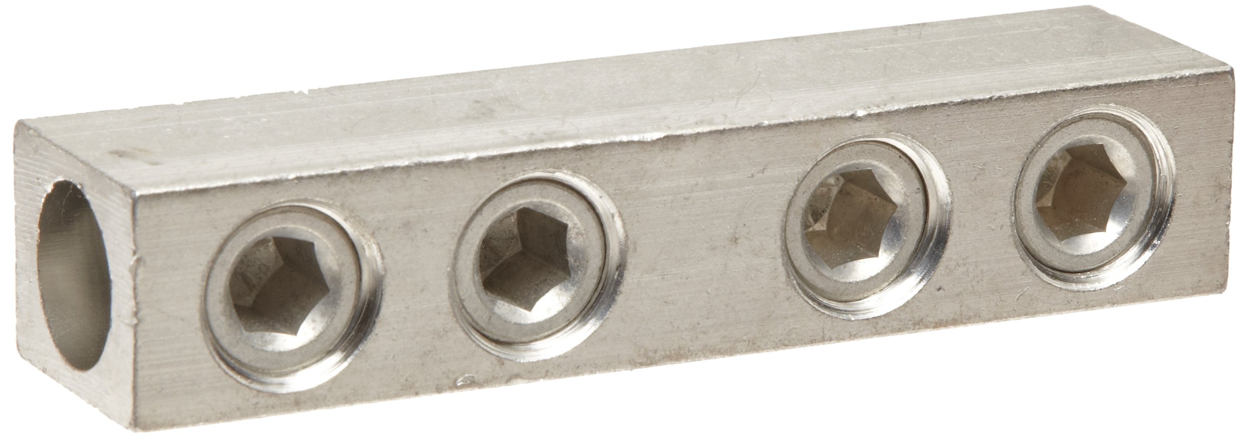 Morris Products 90616 4 Screw Splicer/Reducer, Aluminum, 250 AWG, 250mcm - 6 Wire Range