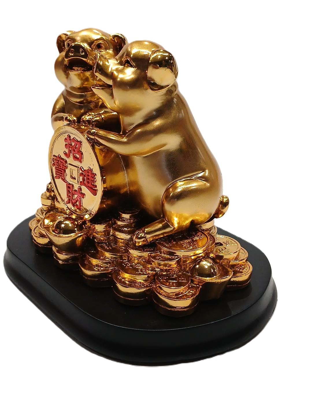 Amazon.com: M.V. Trading CES8750-2B Golden Feng Shui Lucky Pig