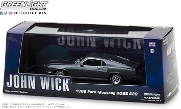 Greenlight 1/43 John Wick (2014) - 1969 Ford Mustang BOSS 429 86540