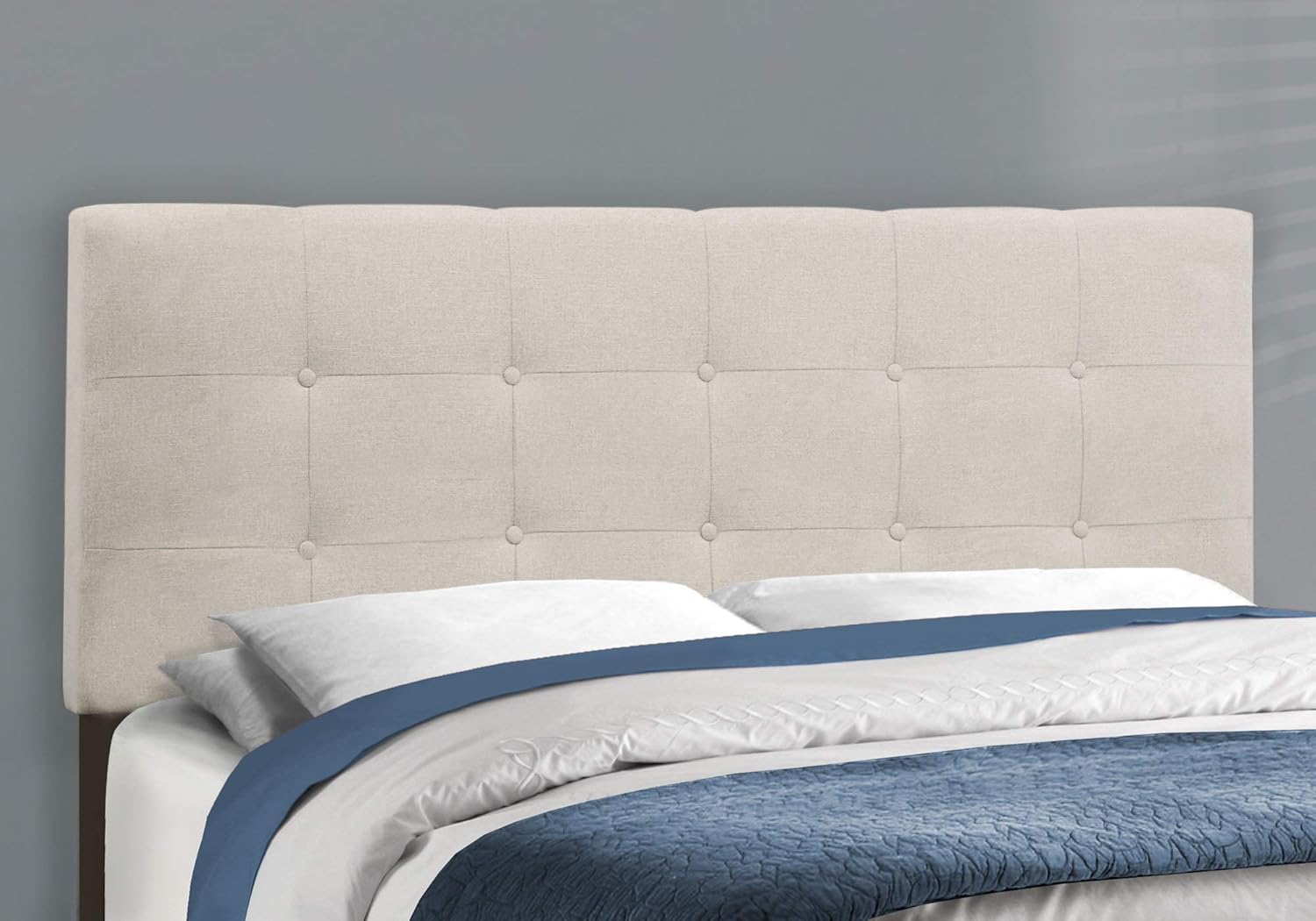 Monarch Specialties Bed Frames, Queen, Beige