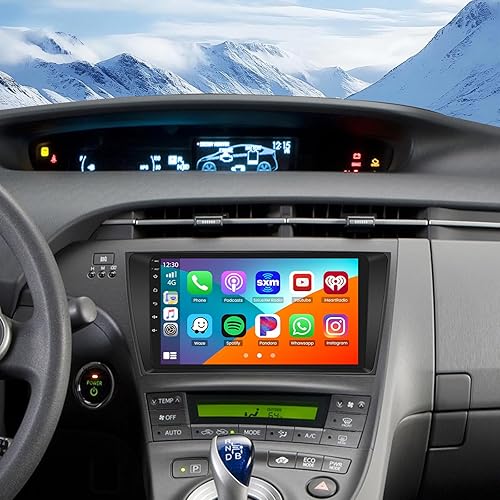[HiFi] Radio de coche para Toyota Prius 2010-2015, Android 13 9 pulgadas 5G WiFi pantalla táctil Radio compatible con Carplay/Android Auto,