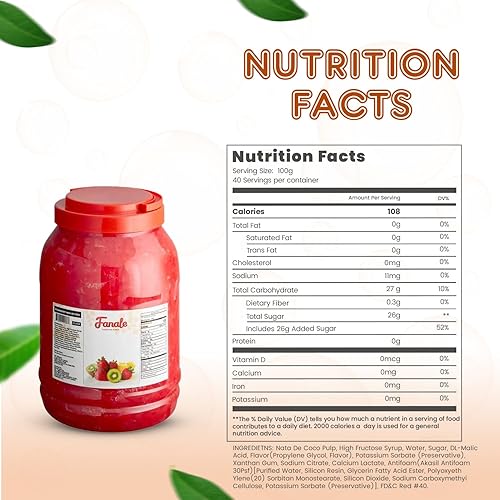 Miniatura 18 de Fanale Gelatina de coco nata de coco para té de burbujas de 8.3 libras Gelatina de lichi para té Boba, batidos, granizados, postres 8.3 libras