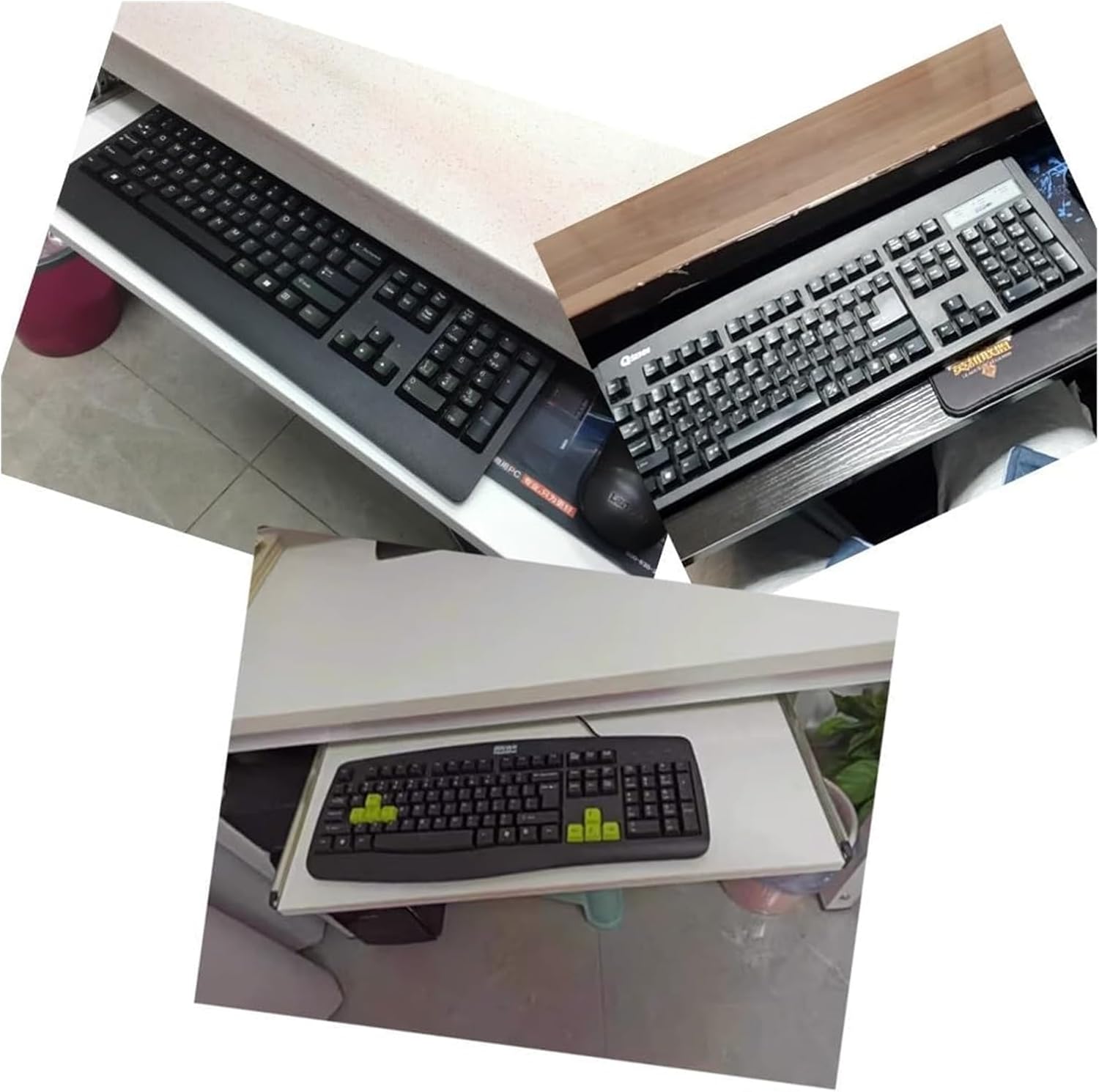 Amazon | 【引き出し付き】工匠藤井 キーボードトレイ 机の上 机の下 