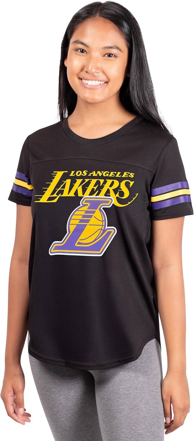 Ultra Game Women's NBA Official Super Soft Mesh Jersey T-Shirt