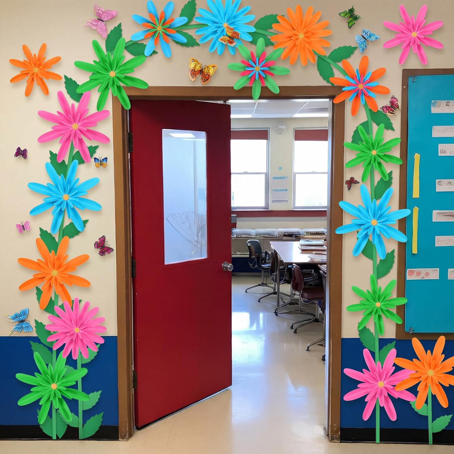 Amazon.com: Mooliwe 84 Pcs Spring Classroom Bulletin Board Decoration ...