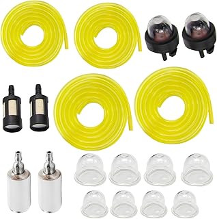 AC04122 4 Feet Fuel Line Kit Fuel Filter Primer Bulb Kit Replacement for Zama Poulan Craftman HusQvarna Ryobi Homelite Small Engine Chainsaw Trimmer Blower Weed Eater Carburetor
