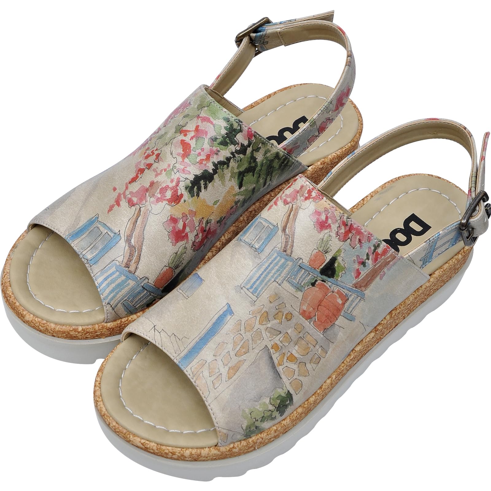 DOGO Platform Sandals Women - Vegan and Handmade Wedge Sandals for Women