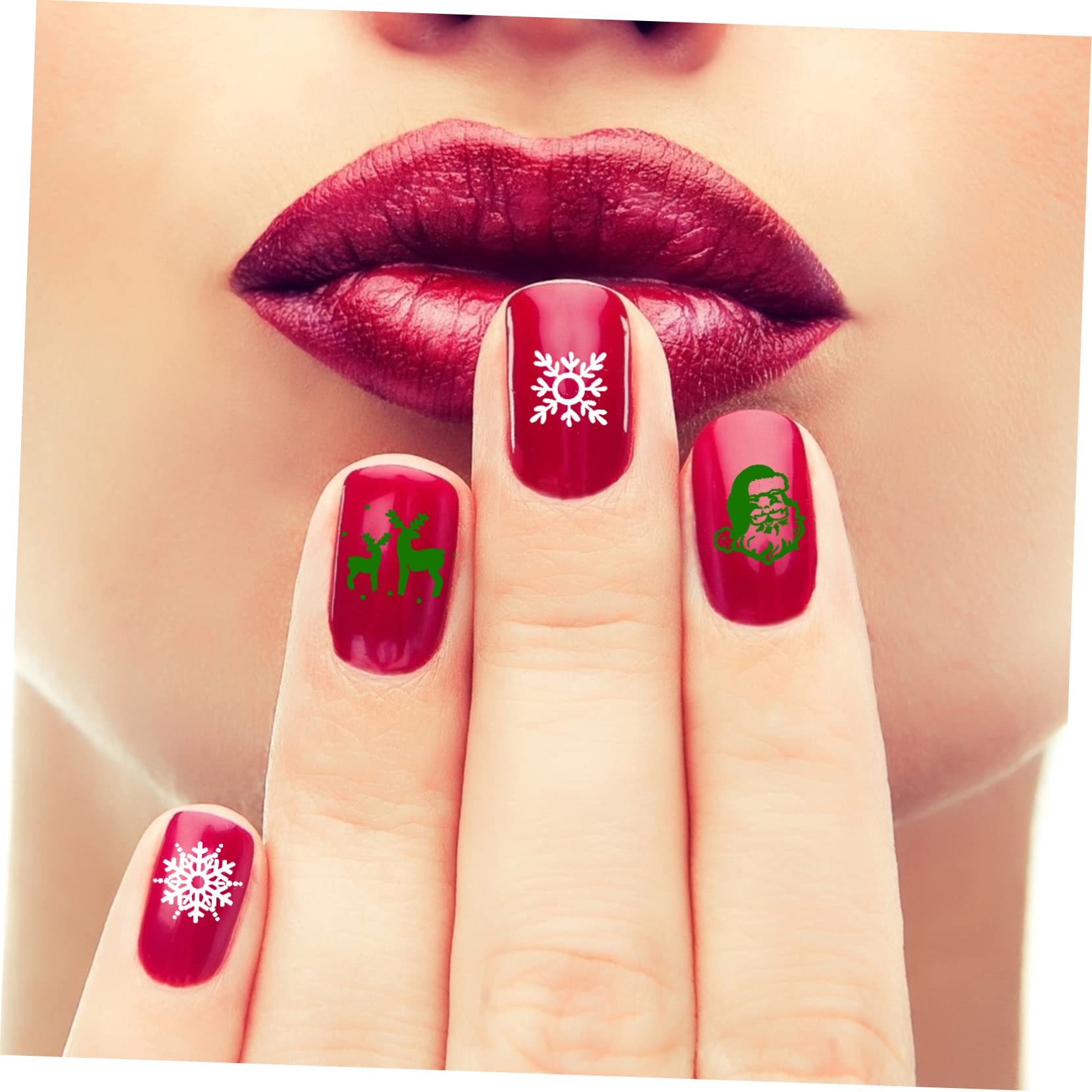Healvian 30fogli Piastrine Natalizie Per Stamping Unghie Strumenti Per Nail Art Stile Misto Decorazioni Per Manicure e Pedicure Design Profondi e Duraturi