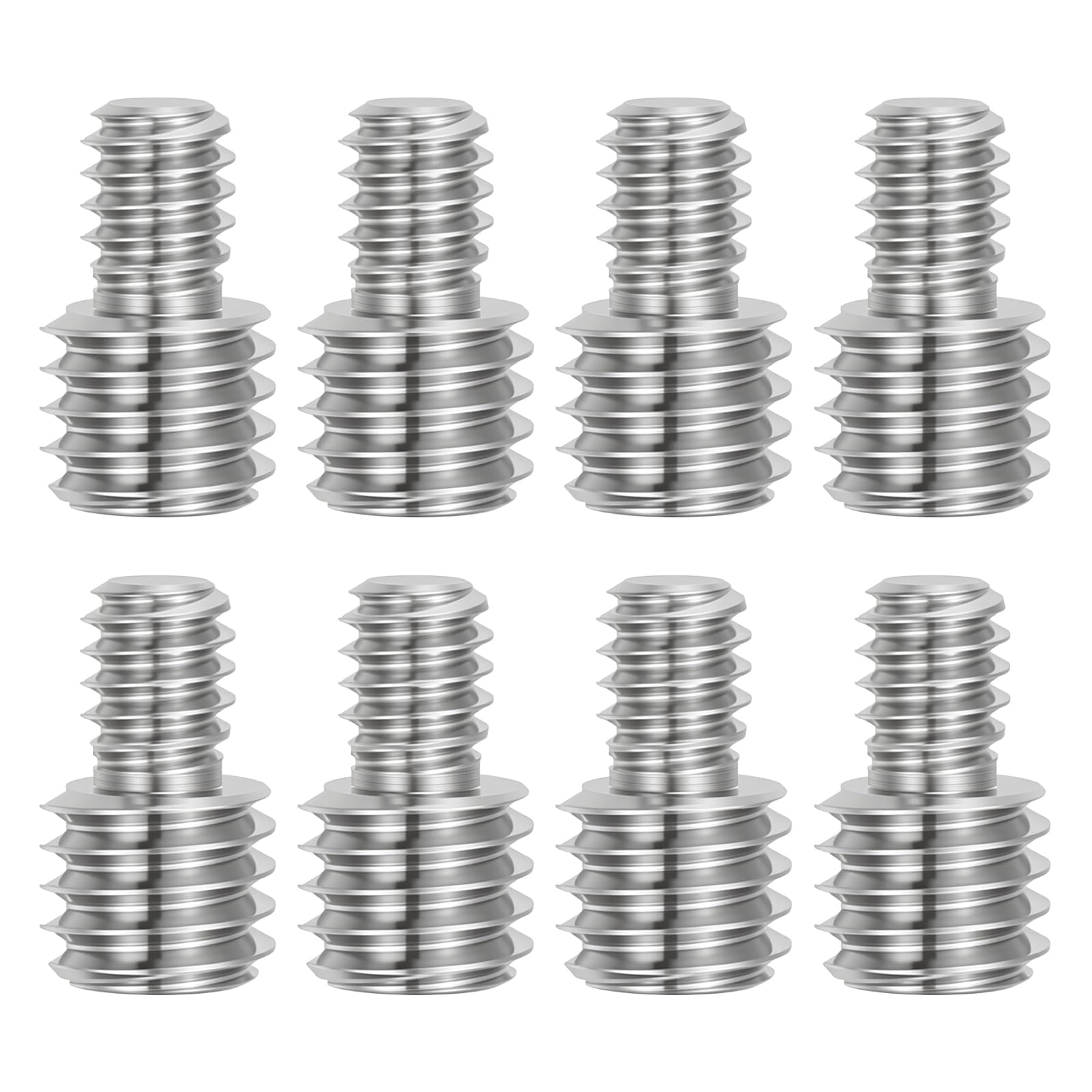PATIKIL 1/4"-20 to 3/8"-16UNC Double End Threaded Stud Screw Bolt