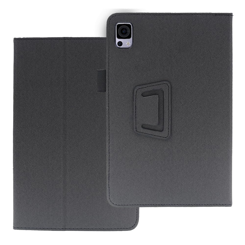 DLveer Custodia Cover per TECLAST T40 Pro/T40S 10.4 Pollici - Supporto e Tasca Multi-Angolo in Pelle PU Cover, Auto Svegliati/Sonno Cover,Denim Nero