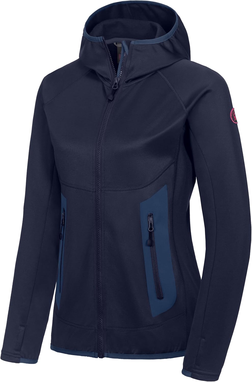 Little Donkey Andy Women's Fleece Hooded Jacket Soft Warm Running Hiking Jackets with Thumb Holes