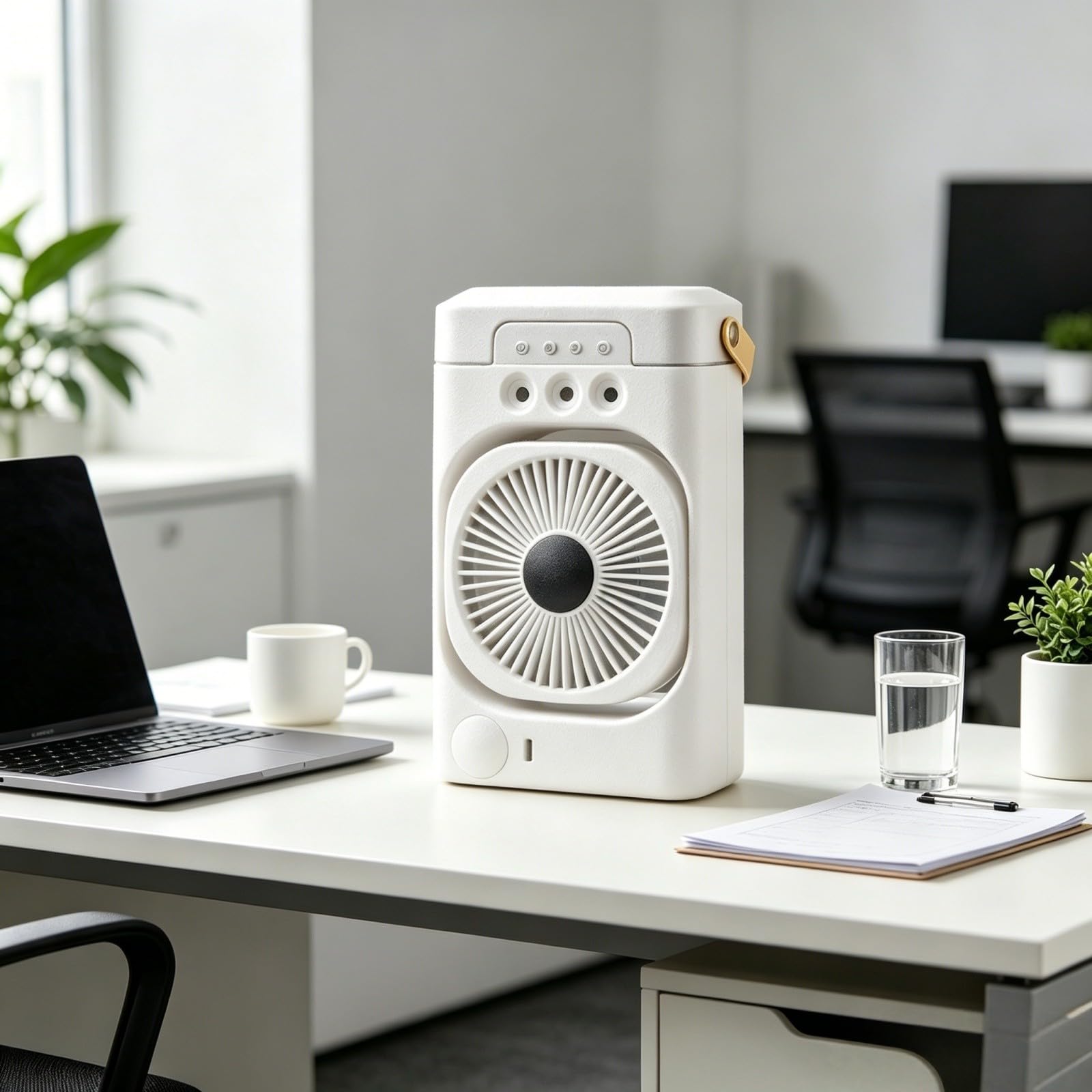 Mini Luftkühler Klimaanlage Kleiner Raum Natürliche Flächendeckende Raumabkühlung mit Langanhaltender Angenehmer Kühle für Zimmer Arbeitsbereiche Und Aufenthaltsräume Sanfte Sommerliche Erfrischung