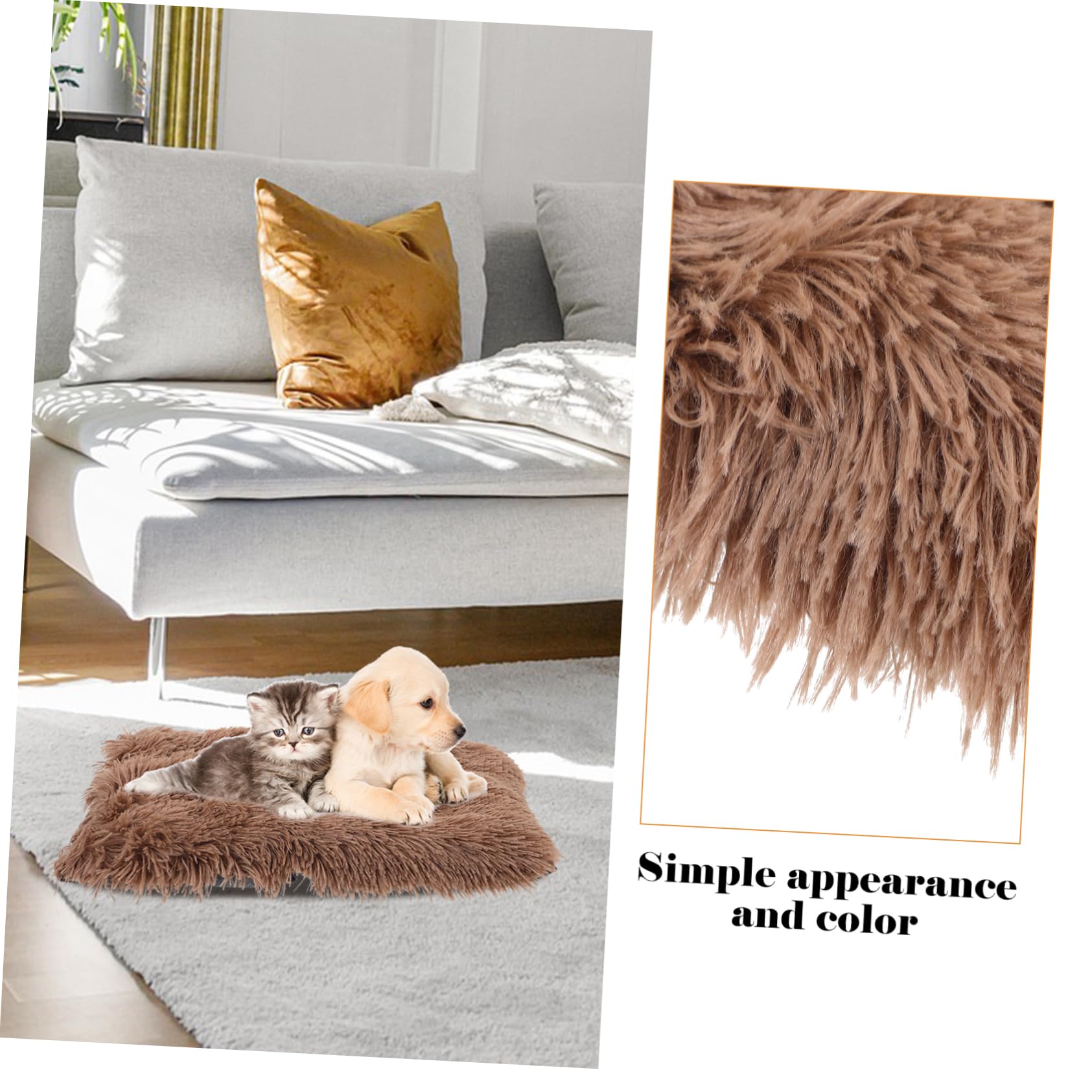 Garneck Pet Mat Comfortable Cat Blank Pet Blankets Dog Small Pets Blanket Puppy Puppies Cozy Furry Bedding Fleece Cover Pads Sleeping Large Cat Blanket Pee Style Soft Mats Cloth Coffee