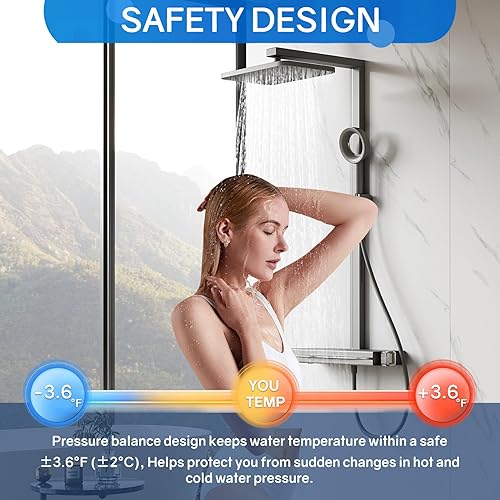 Miniatura 8 de 1222 Kit de cartucho de repuesto para grifos Moen Posi Temp de un mango, repuesto compatible con ducha Moen, latón duradero y plástico (clip de