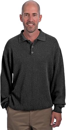 Alpaca Golf - Mens Polo Pullover Sweater - 100% Baby Alpaca Wool