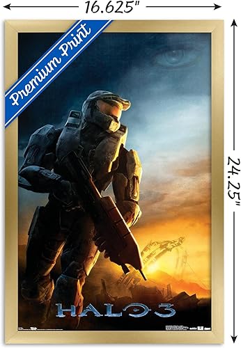 Miniatura 8 de Trends International Halo 3 - Póster de pared de despertar, 14.725 x 22.375 pulgadas, versión enmarcada en negro