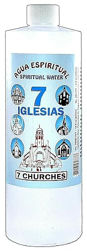 MISTIC, 1 BOTELLA 7 IGLESIAS AGUA ESPIRITUAL7 ESPIRITUS AGUA ESPIRITUAL 16 OZ. MAGICK PAGAN