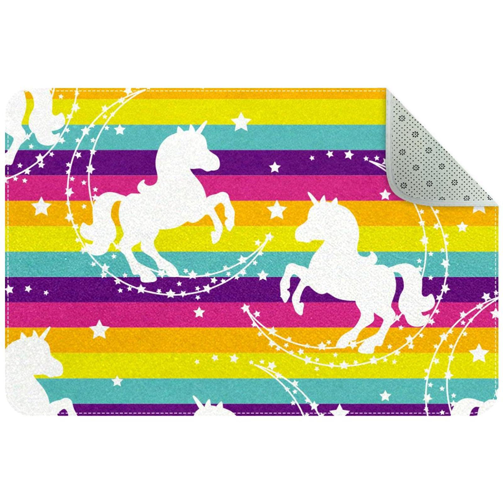 Paillasson licorne évite les glissades tapis d'entrée propre pour couloir et garage