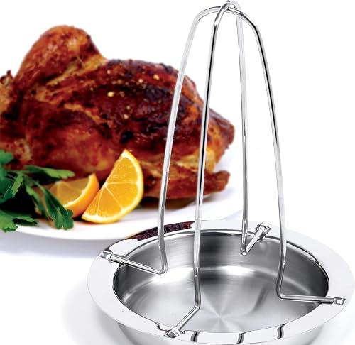 Norpro Deluxe Stainless Steel Vertical Meat Poultry Chicken Turkey Roaster,