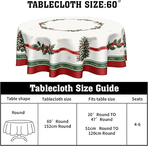 Miniatura 9 de Mantel redondo para el 4 de julio, 60 pulgadas, diseño de acuarela rojo y azul, floral, patriótico, Día de la Independencia, Día de los Caídos,