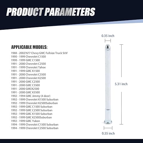 Miniatura 2 de Kit de 16 pasadores de bisagra de puerta de automóvil, kit de reparación de buje y pasador de bisagra de puerta estabilizada a prueba de óxido y