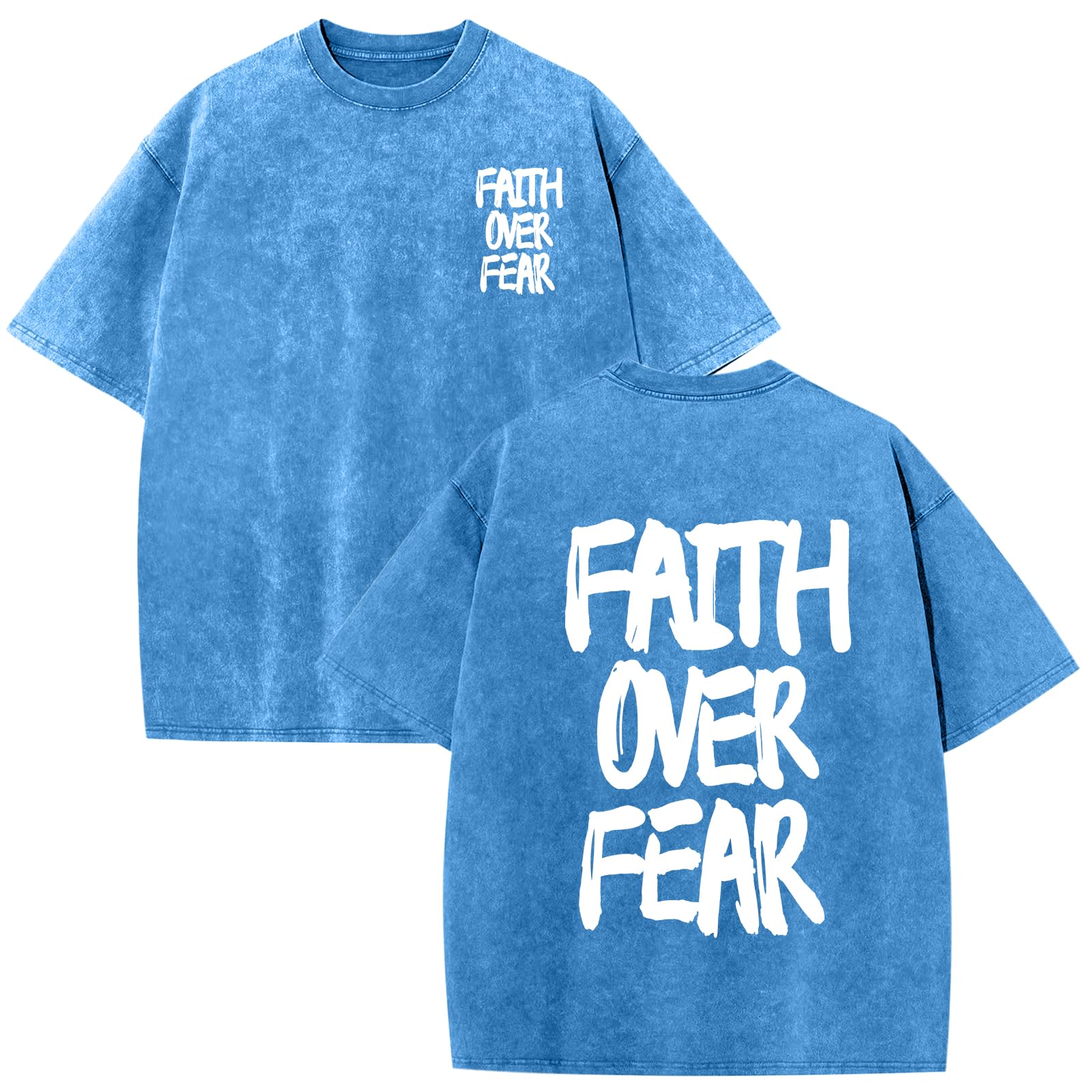 Amazon.com: Lytiarul Christian Shirts for Men Faith Over Fear