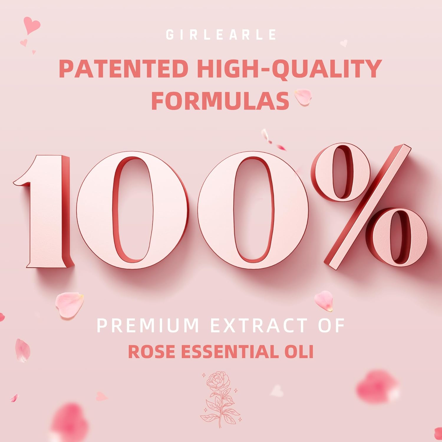 GIRLEARLE Hard Wax Beads for Hair Removal, 2.5lb, Rose Oil Infused, Brazilian Bikini Wax for Women Men, Sensitive Skin, Full Body Legs Face Underarms Waxing Beads
