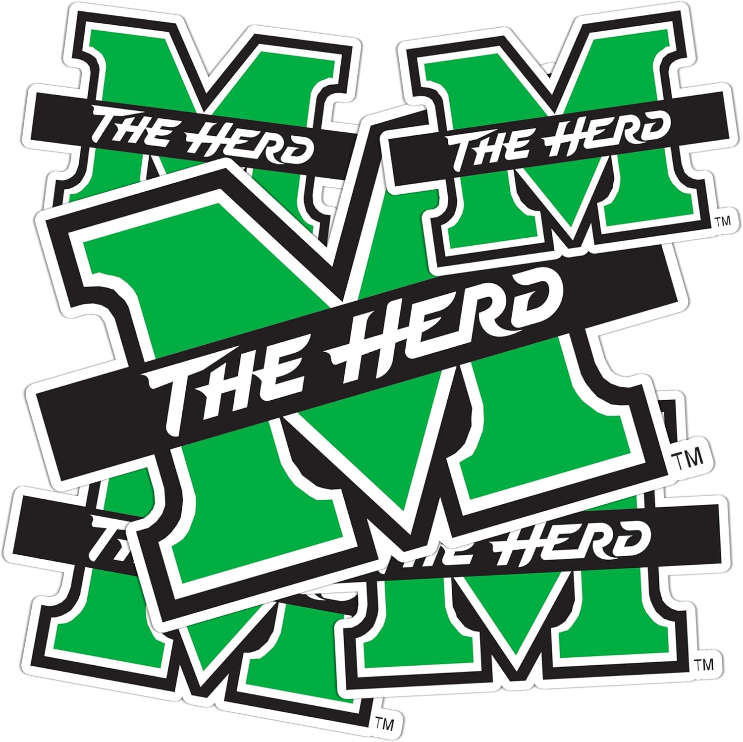 Desert Cactus Marshall University Sticker Thundering Herd MU Vinyl Decals Laptop Water Bottle Car Scrapbook T3 (Type 3-3)