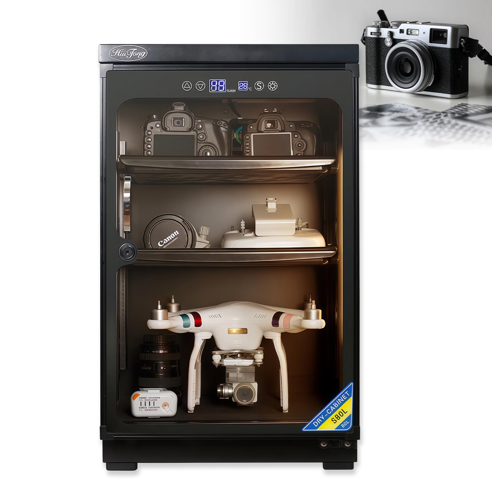 Armoire Sèche Commande Digitale, Écran LED Thermo-hygro