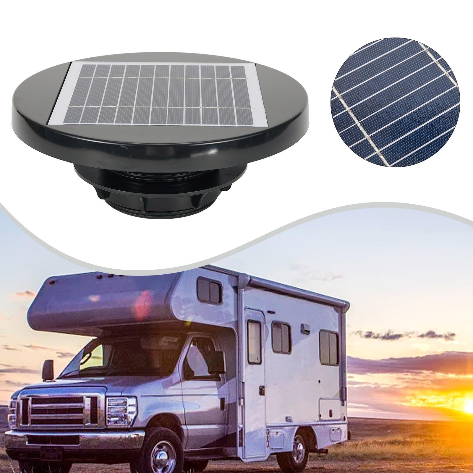 Ventilatore da tetto ad energia per barca, camper, serra, hangar, roulotte